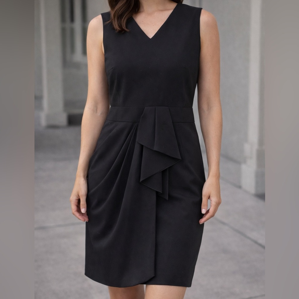 Celine Black Asymmetrical Dress